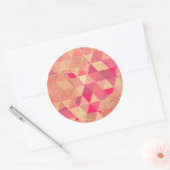 Stroomgeometrisch patroon ronde sticker (Envelop)