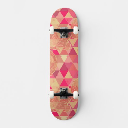 Stroomgeometrisch patroon skateboard (Voorkant)