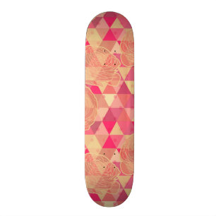 Stroomgeometrisch patroon skateboard