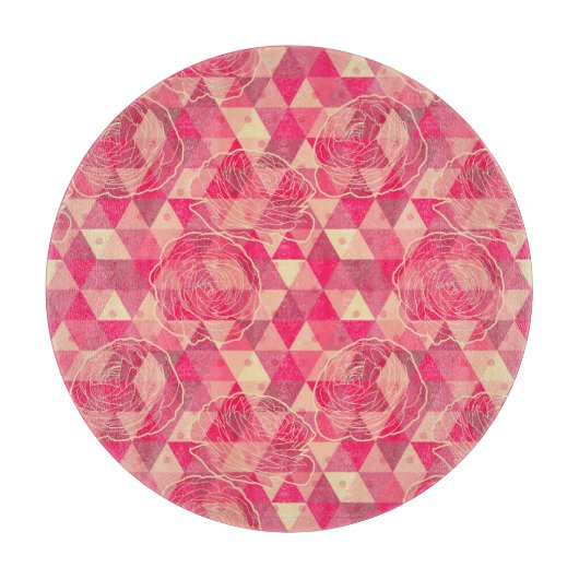 Stroomgeometrisch patroon snijplank (Voorkant)