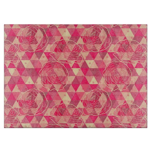 Stroomgeometrisch patroon snijplank (Voorkant)