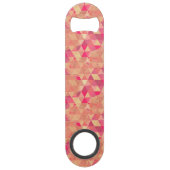 Stroomgeometrisch patroon speed flessenopener (Achterkant)