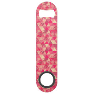 Stroomgeometrisch patroon speed flessenopener