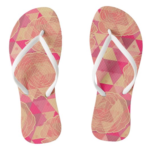 Stroomgeometrisch patroon teenslippers (Voetbed)