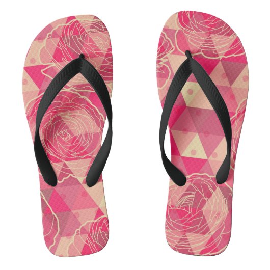 Stroomgeometrisch patroon teenslippers (Voetbed)