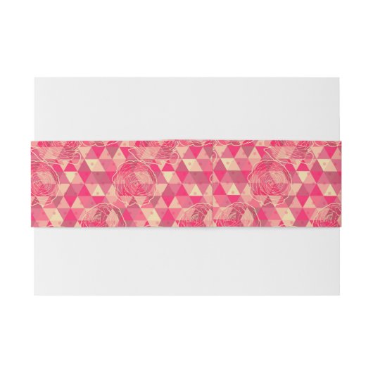 Stroomgeometrisch patroon uitnodigingen wikkel (Achterkant Voorbeeld)