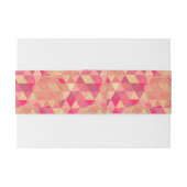 Stroomgeometrisch patroon uitnodigingen wikkel (Achterkant Voorbeeld)