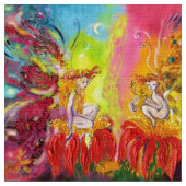 STROOMGEVING VAN DE DWN Red Yellow Fantasy Stof (Close Up)