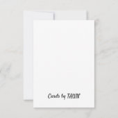 STROOMKAARTEN BLANK DANK JE OPMERKINGEN BEDANKKAART (Achterkant)