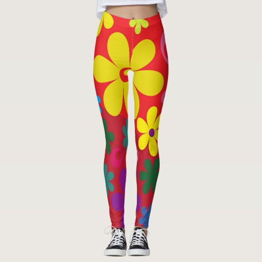 Stroomkabel Hippie Leggings (Voorkant)