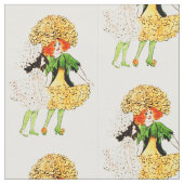 STROOMKIND - MARIGOLD FLORAL FAIRY PATTERN STOF (Close Up)