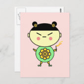 Stroomkrachtmeisje Briefkaart (Voorkant / Achterkant)