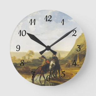 Stroomlandschap met de rivieren Aelbert Cuyp Round Ronde Klok