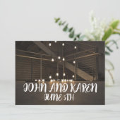 STROOMLICHTEN WEDDING INVITATIONS CUSTOM KAART (Staand voorkant)
