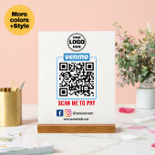 Stroomlijn betalingen met aangepaste Logo Venmo QR Acryl Bord