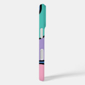 Stroomlijn moderne retro stijl geometrisch ontwerp Case-Mate iPhone case (Achterkant / Rechts)