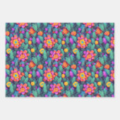 Stroomlijnd papier - Helder multicolored Voxel Inpakpapier Vel (Voorkant 3)