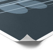 Stroomlijnde trein poster (Hoek)