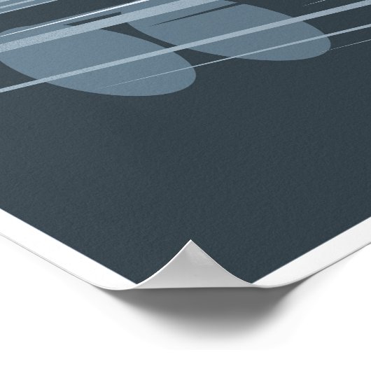 Stroomlijnde trein poster (Hoek)