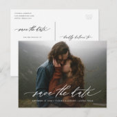 Stroomlijnen Save the Date-ansichtkaart Aankondigingskaart (Voorkant / Achterkant)