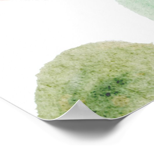 STROOMLOPEND SEAMLESS PATROON POSTER (Hoek)