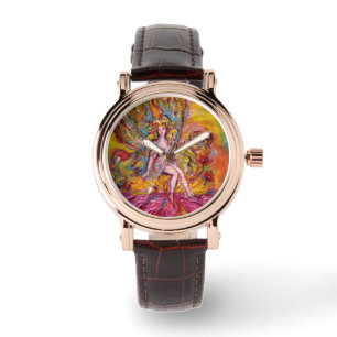 STROOMMELING OP DE PINK IRIS Fantasy Horloge