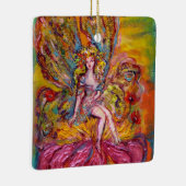 STROOMMELING OP DE PINK IRIS Fantasy Keramisch Ornament (Rechts)