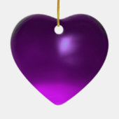 STROOMMELING OP DE PINK IRIS Fantasy Paars Heart Keramisch Ornament (Achterkant)