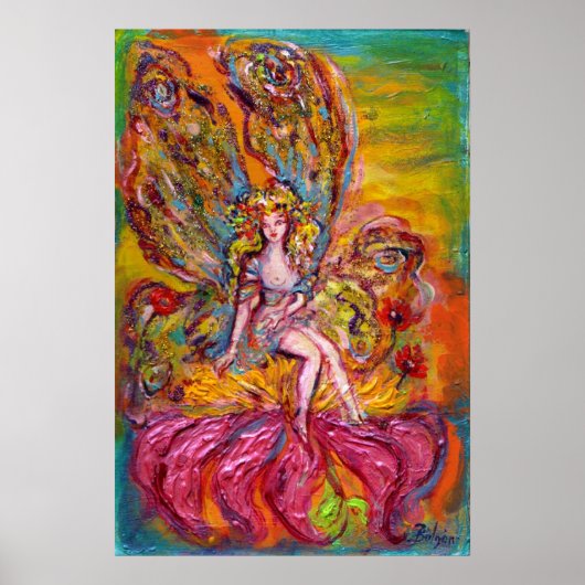 STROOMMELING OP DE PINK IRIS Fantasy Poster (Voorkant)