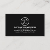 stroomonderbrekingsbokeh van de lichtbundel visitekaartje (Achterkant)