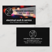 stroomonderbrekingsbokeh van de lichtbundel visitekaartje (Voorkant / Achterkant)