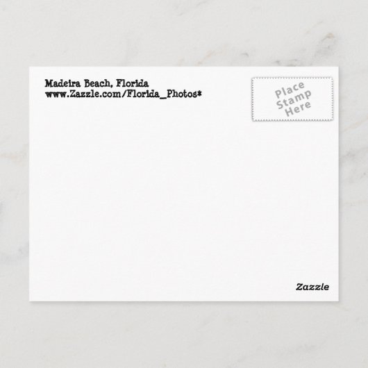 Stroompad voor Florida Briefkaart (Achterkant)