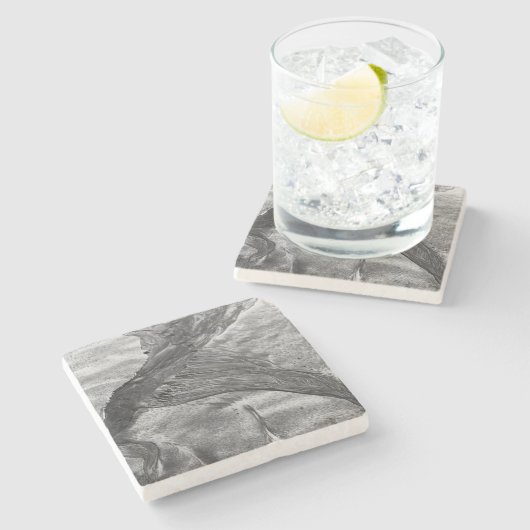 Stroompatroon 2 stenen onderzetter (Zijkant)