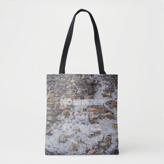 Stroomppatroon en ijspatroon, bevroren, met omgeva tote bag (Voorkant)