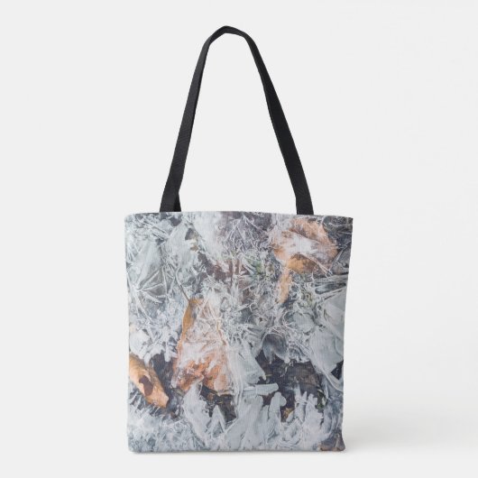 Stroomppatroon en ijspatroon, bevroren, met omgeva tote bag (Achterkant)