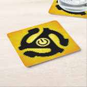 Stroomrecordadapter van 45 rpm kartonnen onderzetters (Schuin)