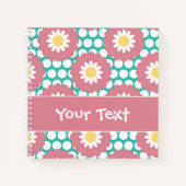 Stroomretro Daisy Pattern Notitieboek (Voorkant)