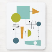 Stroomschema Geometrische vormen Mid Century Moder Muismat (Voorkant)