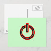 Stroomsymbool Briefkaart (Voorkant / Achterkant)