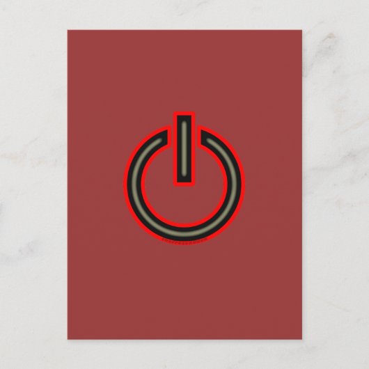 Stroomsymbool Briefkaart (Voorkant)