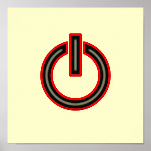 Stroomsymbool Poster (Voorkant)