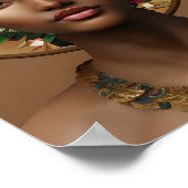 Stroomtoevoer | Afrikaans-Amerikaanse koningin Poster (Hoek)