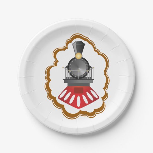 stroomtrein papieren bordje (Voorkant)