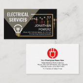 stroomuitval elektrische dienst visitekaartje (Voorkant / Achterkant)