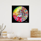 STROOMVANG TITANIA OP RODE STROOMSTROOM POSTER (Keuken)