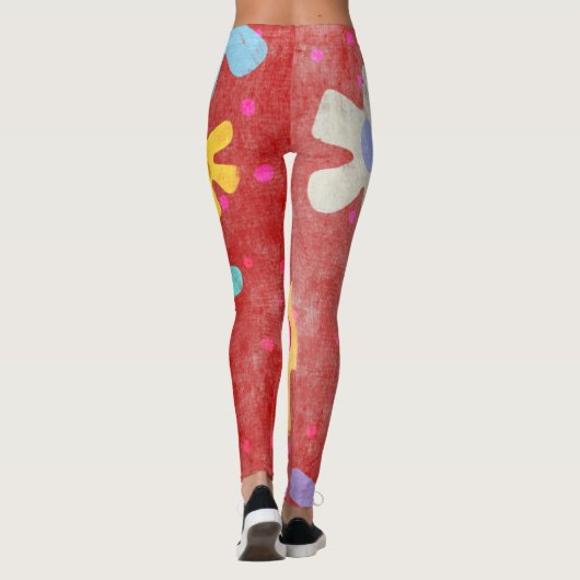 Stroomverbruik 60's geïnspireerd leggings (Achterkant)