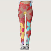 Stroomverbruik 60's geïnspireerd leggings (Voorkant)