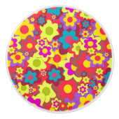 Stroomverbruik 60s hippy keramische knop (Voorkant)