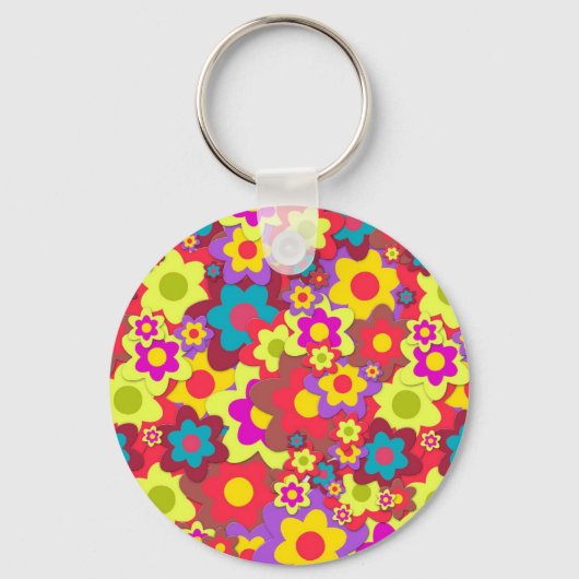 Stroomverbruik 60s hippy sleutelhanger (Voorkant)