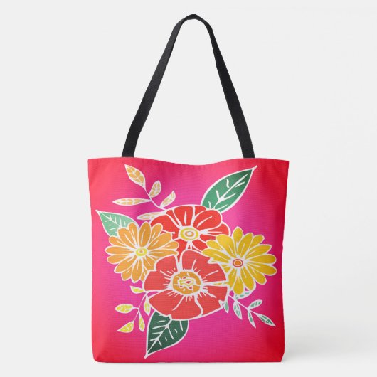 Stroomverbruik 9 Sangria Tote Bag (Achterkant)